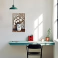 thumbnail image 2 of ZHONGYUTONG Cotton Flower Canvas Wall Art Rustic Vintage Cotton Painting Farmhouse Floral Picture Print for Bedroom Decor Framed (16.00" x 24.00"), 2 of 5