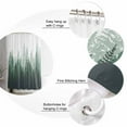 thumbnail image 3 of Green Forest Shower Curtain, 72" x 72", Nature Woodland Tree Misty Forest Silhouette Landscape Waterproof Bathroom Curtain Washable Shower Curtain Set with 12 Hooks, 3 of 6