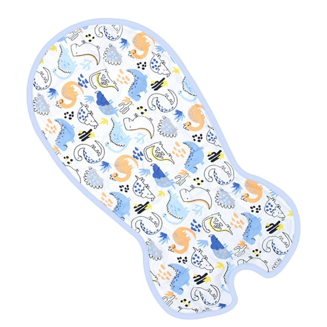 Cojín para bebé, accesorios para silla de comedor infantil, almohadilla para asientos transpirables para niños Dinosaurio azul