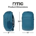 thumbnail image 5 of RTIC Road Trip Backpack, Water Resistant, Mesh Back Panel, 20 Liters, Storm, 5 of 6