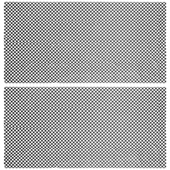 Shisuyan 2pcs Checkered Tablecloths Cotton Linen Table Covers Rectangular Dining Tablecloths