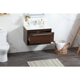 thumbnail image 4 of 30 inch single bathroom vanity in walnut with backsplash, 4 of 10