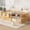 Natural, variant on Mintazer Twin Montessori Floor Bed with Bookshelf & Heightened Fence, Kids Wood Floor Bed for Boys and Girls, White