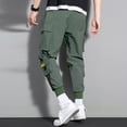 thumbnail image 6 of YUELONGHU Men's Casual Cargo Pants Baggy Cargo Pants Men Loose Nine Pants Plus Harlem Size Sports Cargo Pants Pants Men's Trousers Casual Men's Pants Xxl, 6 of 7