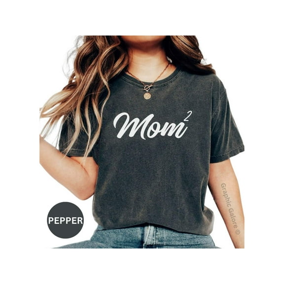 Mom Squared Graphic T-Shirt, Funny Math Mother's Day Tee, Casual Geek Chic Women's Top, Unique Mom Gift