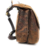 Patricia Nash Nappa Etched Floral Leather (Brown)