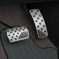 XIHAMA Aluminum Alloy Pedal Cover for Jeep Grand Cherokee 2011-2024 Dodge Durango 2011-2024 No Drilling Aluminum Brake and Accelerator Pedal Covers 2PCS(Silver)