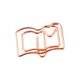 thumbnail image 2 of Clip de papel de marcador de dibujos animados lindo [Oro rosa - Libro abierto] * 24 Inevent HA3004-00B×24, 2 of 7