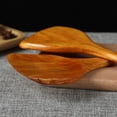 thumbnail image 5 of Cheers.US 2 Pcs Bamboo Spatulas for Nonstick Cookware, Extra Large Wooden Wok Turners, Wood Spoons for Cooking 2 Pack, Heat Resistant Kitchen Utensils Set, Flipper for Pancake Fish Egg, 5 of 7