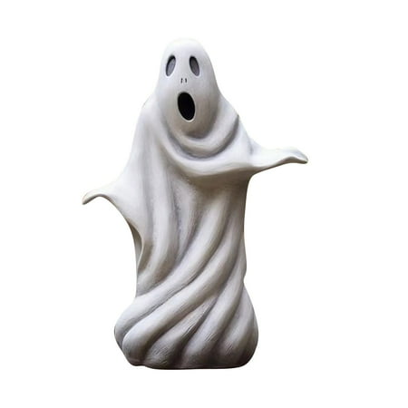 

Cuhas Room Decor Halloween White Ghost Statue Garden Resin Figure Decoration Table Decoration Halloween Ghost Sculpture Decoration Home Decor