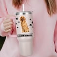 thumbnail image 6 of Golden Retriever Gift for Dog Owner,40oz Golden Retriever Tumbler with Handle Insulated Reusable Stainless Steel Travel Water Bottle (Color 4), 6 of 6