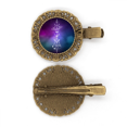 thumbnail image 1 of Starry Sky Motif Totem Alien Épingle à Cheveux Broche Barrette, 1 of 3
