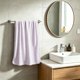 thumbnail image 1 of Toalla de felpa de poliéster con textura de ondas de agua | Toalla de baño absorbente de secado rápido | Toalla facial suave para la limpieza diaria del hogar, 1 of 6