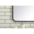 thumbnail image 4 of Soft corner metal rectangular mirror 28x42 inch in Black, 4 of 5