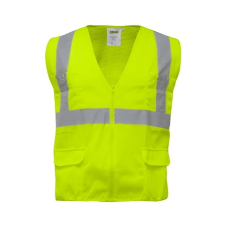 Refrigiwear Men's Zipper Mesh Safety Vest