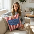 thumbnail image 3 of 4th of July Pillow Cover, 18x18 Inch Patriotic Cushion Case for Independence Day, Memorial Day and Summer Home Decor,July 4th Decorations, 3 of 6