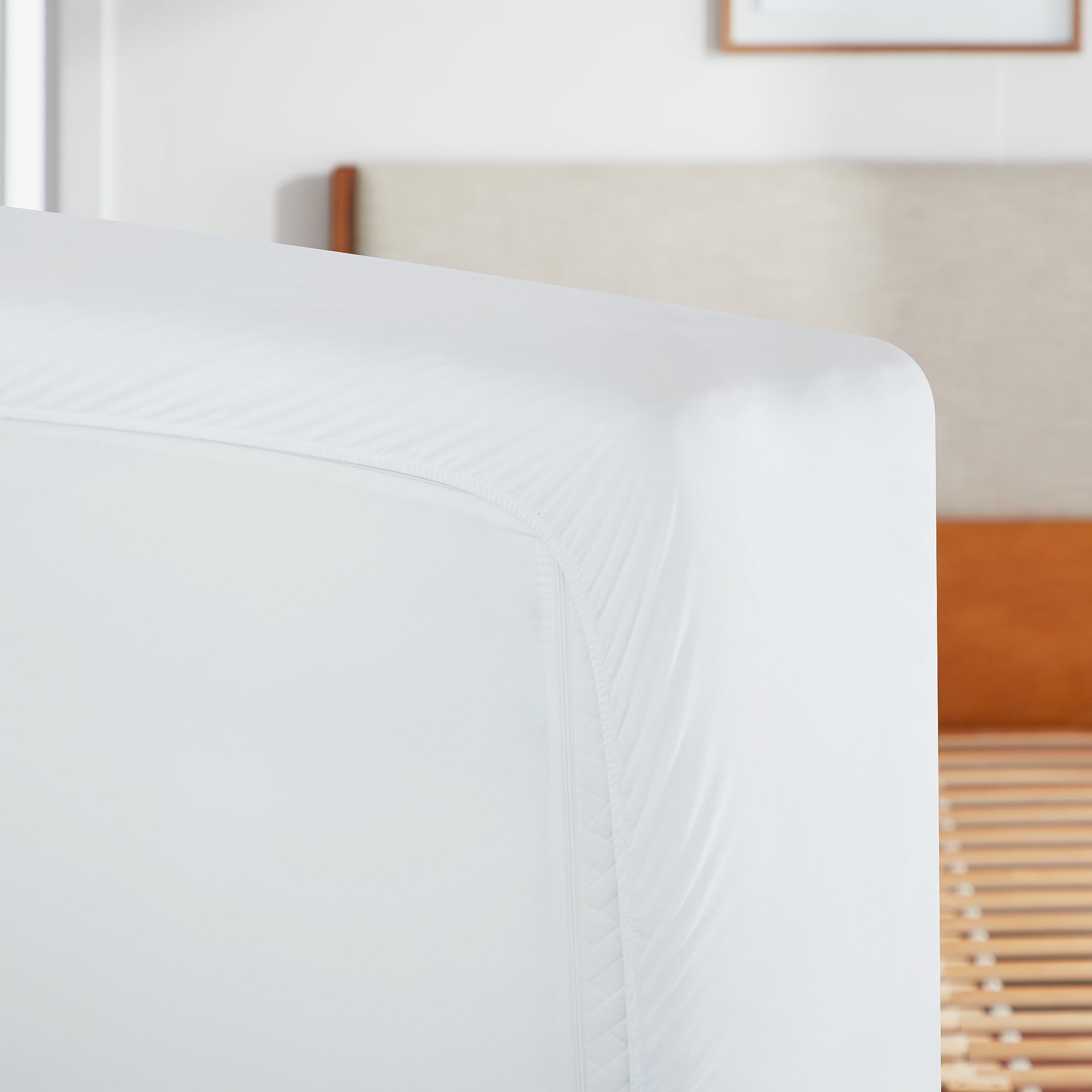 Rest Haven Hotel-Grade 5-Sided Fitted Mattress Protector, Twin