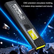 Flashlight USB C Rechargeable,Flat Pocket Torch with Magnetic Base for Mechanical Work, High Lumens COB Light for Dog Walking Camping, Hands-Free Clip on Light for Outdoor Night Running