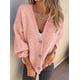 thumbnail image 3 of Suéter Cardigan PRETTYGARDEN para Mujer Otoño 2025 Rosa Talle S, 3 of 7