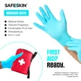 thumbnail image 2 of SAFESKIN Nitrile Disposable Gloves, Medium Duty, Large Size, Powder-Free - For Food Handling, First Aid, Cleaning, Gardening, Crafting - Exam Gloves, 100-Count, 2 of 7