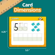 بطاقة Channie's One Card في اليوم الواحد إضافة وطرح رقم واحد ، 34 بطاقة فلاش للمسح الجاف ، للصف الأول قبل الروضة