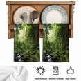 thumbnail image 5 of Green Forest Kitchen Towels Set of 3, Summer Botanical Watercolor Modern Art Absorbent Dish Towels for Kitchen, Microfiber Hand Towel, Quick Drying Tea Towel for Cleaning Decorative Dishcloths, 5 of 7