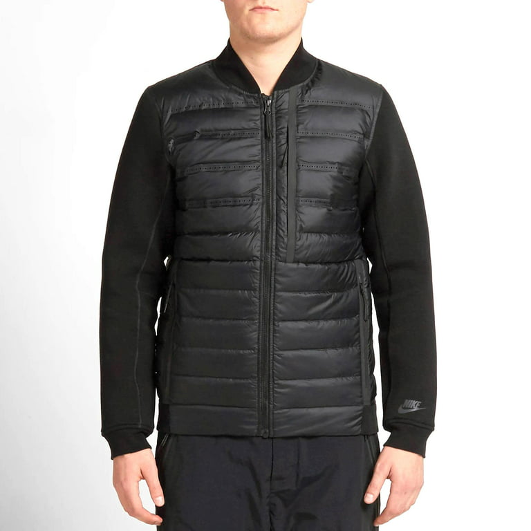 Transparant Lijkenhuis Fascineren Nike Tech Fleece Aeroloft Bomber Full Zip Men's Jacket Black 678267-010 -  Walmart.com