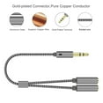 thumbnail image 4 of Joernso 3.5mm 1 Male to 2 Female Ports Headphone Microphone Audio Cable Adapter Splitter, 4 of 7