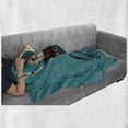 thumbnail image 6 of Retirement Party Soft Flannel Fleece Throw Blanket, Cartoon Illustration of Rock and Roll Music Fan Senior Man with Stick, Cozy Plush for Indoor and Outdoor Use, 50" x 70", Multicolor, by Ambesonne, 6 of 6