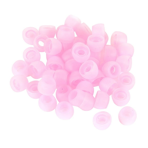 Unique Bargains Silicone in Ear Headphone Cover Earphone Cushion Replacement Pink 50 Pcs