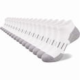 thumbnail image 1 of Chenchen 8 Pairs Men's Athletic Ankle Socks Cushioned Moisture Wicking Running Low Cut Sports Socks (Shoe Size 13-16), 1 of 1