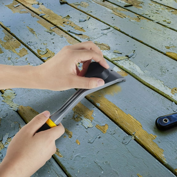 Sutowe Handheld Carbide Scraper Ergonomic Non Slip Carbide Scraper with Plastic Handle Multifunctional Paint Labor Saving Scrape Tool for Paint Varnish Glue Rust Removal