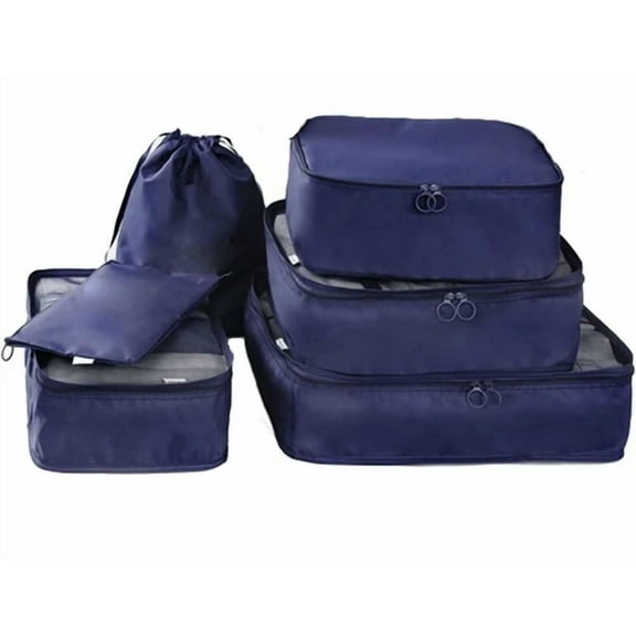 Portable Organizer Travel Storage Bag 6Pcs Set For Clothes Luggage Packing Pouch