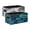Animal Print A Pattern Of Turquoise, variant on Felt Storage Bins 2-Pack Foldable Space-Saving Organizer For Home Office Animal Print A Pattern Of Turquoise