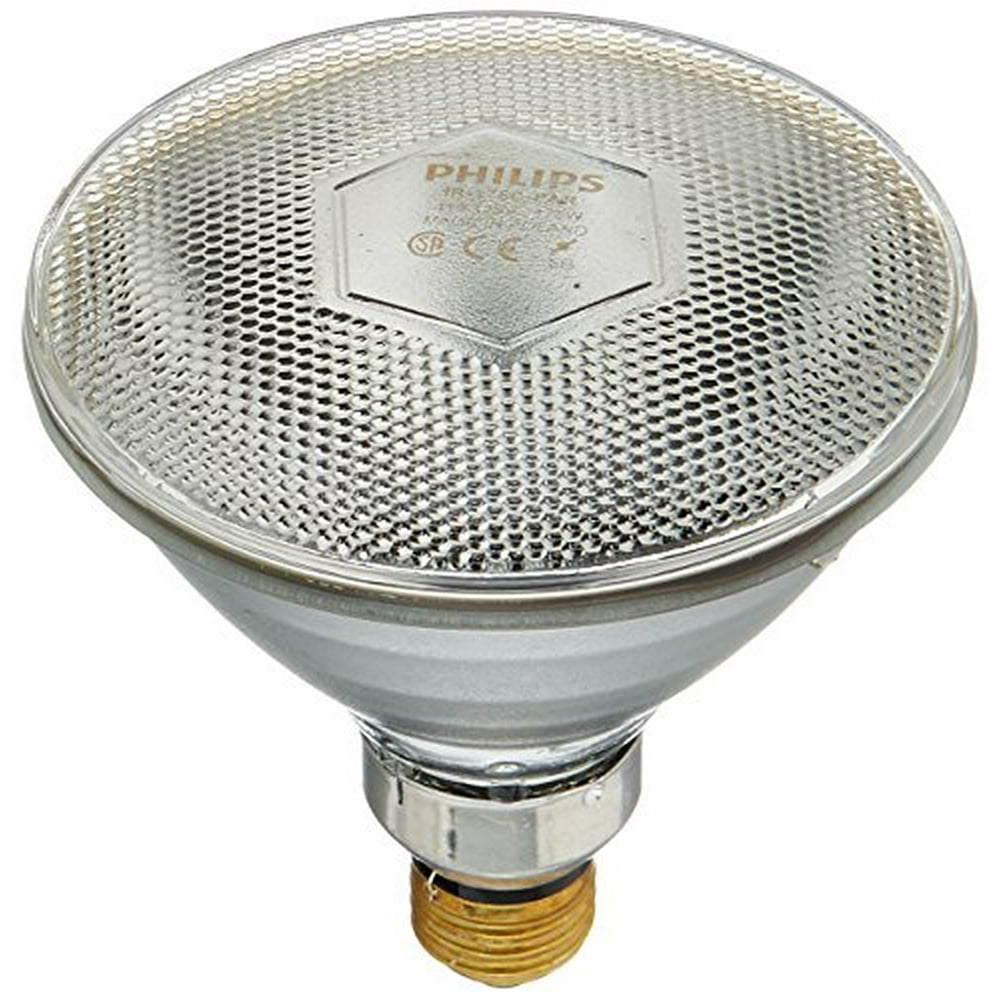 Philips Heat Lamp Clear PAR38 Light Bulb 175Watt, MED SKT Base…
