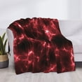 thumbnail image 3 of Yiaed Red Line Print Blanket Throw Blanket Soft Cozy Flannel Blanket for Home Bed Sofa Couch Chair-60"x50", 3 of 6