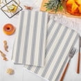 thumbnail image 3 of Blue Striped Kitchen Towels Set of 2, Modern Stripes Farmhouse Soft Microfiber Dish Towels, Absorbent Quick-Dry Washable Dishcloths for Kitchen Cleaning, Drying Dishes, 18x28 Inches, 3 of 9