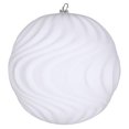 thumbnail image 1 of Vickerman MT196111D Ornement de Vague Floqué Blanc de 6 Po - 2 par Sac, 1 of 3