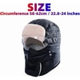 thumbnail image 7 of Four-in-one hat, hat + clear lens, waterproof, windproof, warm full-face balaclava, winter fleece-lined full-face ski hat, 7 of 7