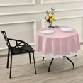 thumbnail image 7 of Coolnut Solid Pink Round Tablecloth,Washable Oil Proof Table Cover for Kitchen Holiday Party Wedding Picnic Decoration, 7 of 7