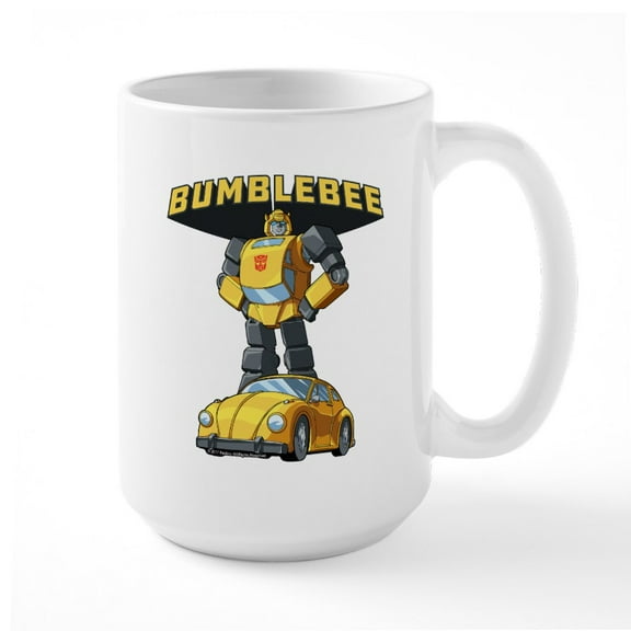 CafePress - Bumblebee Mugs - 15 oz Ceramic Large White Novelty Mug