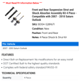 thumbnail image 2 of Front and Rear Suspension Strut and Shock Absorber Assembly Kit 4 Piece - Compatible with 2007 - 2010 Saturn Outlook 2008 2009, 2 of 2