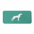 thumbnail image 1 of Dog Lover Computer Mouse Pad, Animal Lover Illustration Simplistic of Dog, Rectangle Non-Slip Rubber Mousepad X-Large, 35" x 15" Gaming Size, Seafoam Grey, by Ambesonne, 1 of 2