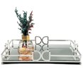 thumbnail image 1 of Bandeja decorativa HAIGOUER con espejo dorado para tocador, 1 of 6