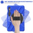 thumbnail image 2 of TECH CIRCLE Heavy Duty Case for Samsung Galaxy Tab S9 FE/S9 11.0 Inch 2023, Military Grade Shockproof Rugged Cover with 360° Rotatable Kickstand/Hand Strap, Shoulder Strap, S Pen Holder Case,Blue, 2 of 10