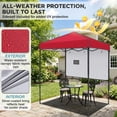 thumbnail image 6 of EAGLE PEAK 6 x 4 Pop-up Canopy, Adjustable Height,Straight Lightweight Compact Portable Tent, Red, 6 of 9