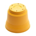 thumbnail image 7 of Bloem Saturn 7" Round Resin Planter with Snap-in Saucer for Indoor and Outdoor Gardening, Earthy Yellow, 7 of 7