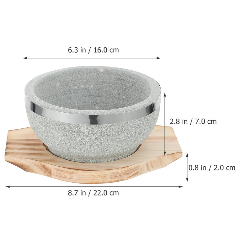 Stonelee] Korean Traditional Stone Caldron, Multi-Purpose Stone Hot Pot  (A-1 Type), Cooking Tools