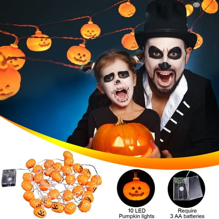

Led Strip Lights KKCXFJX Home Decor Halloween LED Battery Light String Pumpkin Ghost Lantern Party Decor Props