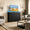 Black, variant on Drawer TV Stand with LED Lights, Tall Dresser for Bedroom & Living Room, Entertainment Center for 45 inch TV, Organization Hub, Black